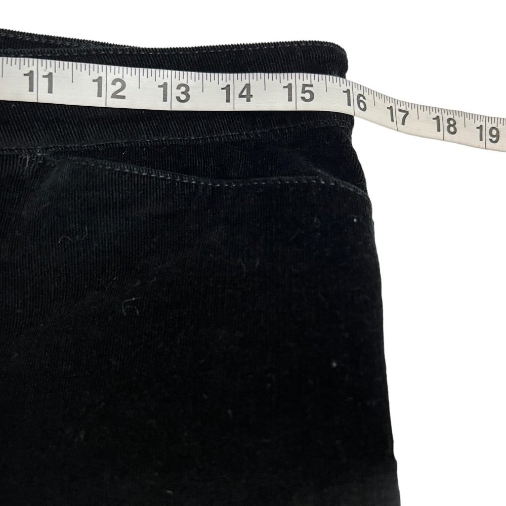 J. Jill Women's Pant Black Corduroy Size 6 Straight Leg Waist 30" - Picture 5 of 7